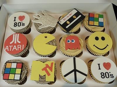 80's Themed Cupcakes - Cake by CodsallCupcakes
