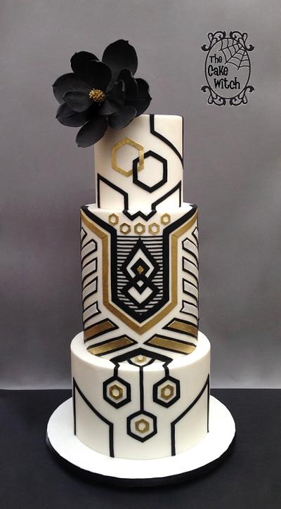 Art Deco Wedding - Cake by Nessie - The Cake Witch