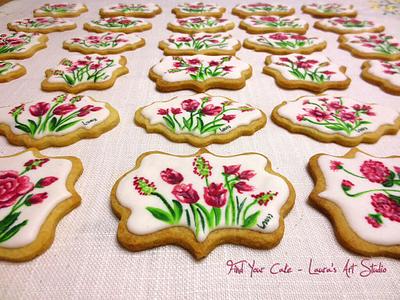 Painted cookies for the Mother's Day - Cake by Laura Ciccarese - Find Your Cake & Laura's Art Studio
