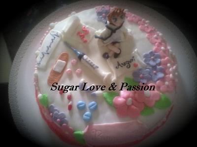 Token Of Love - Medical representative theme cake Chocolate cake Inside &  vanilla cream outside & using fondant topper. We can Customised your cake  according to your taste . Anytype of cake