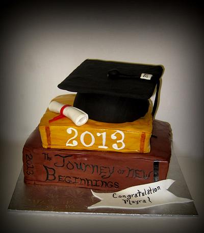Graduation Book Cake - Cake by Mariela 