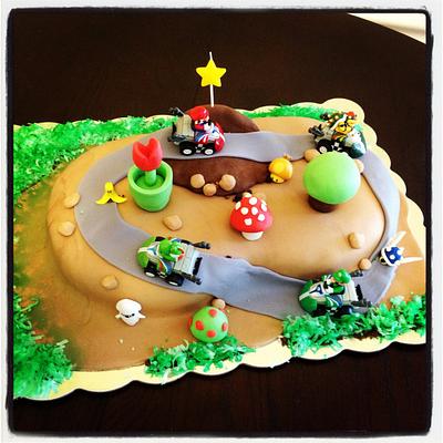 Mario Kart theme birthday - Cake by Jeremy