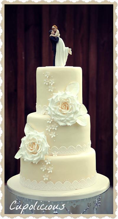 White Wedding - Cake by Kriti Walia
