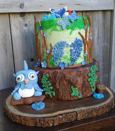 Woodland Birthday Cake  - Cake by June ("Clarky's Cakes")