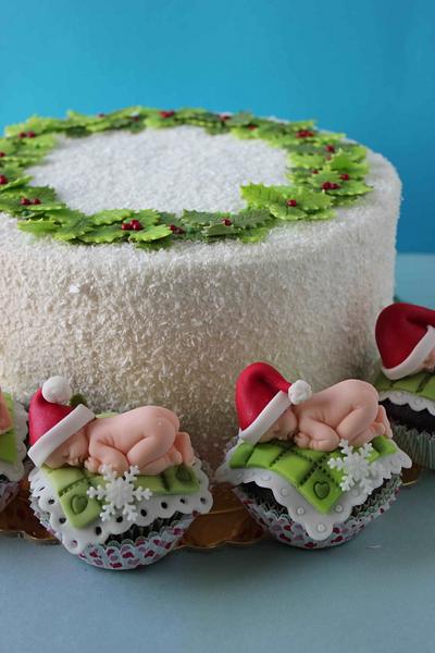 Christmas  baby cupcakes - Cake by Bubolinkata