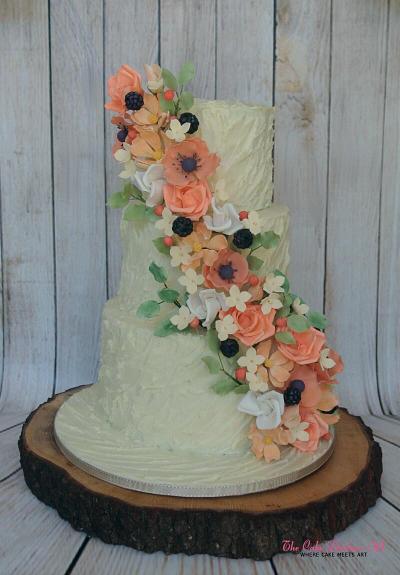 Fall Bloom - Cake by Sumaiya Omar - The Cake Duchess 