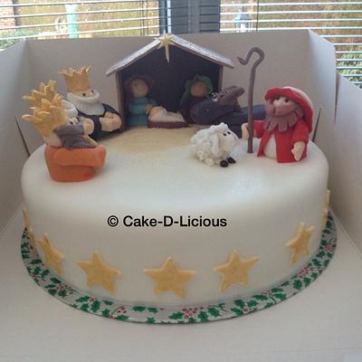 Christmas Nativity Cake - Cake by Sweet Lakes Cakes