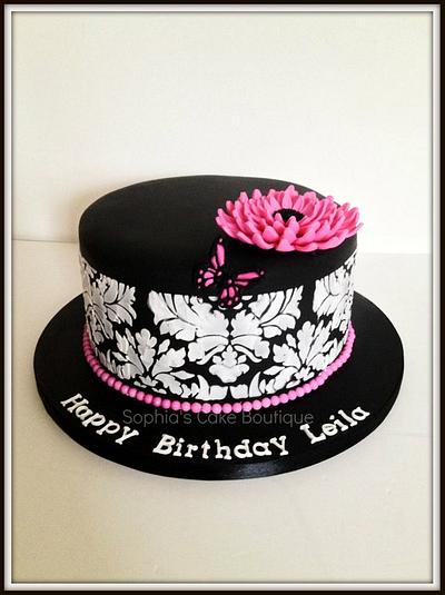 Pink Chrysanthemum - Cake by Sophia's Cake Boutique