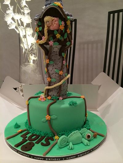 Tangled cake - Cake by Joolscakes