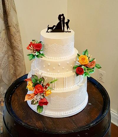 Sister In-law's Wedding Cake - Cake by Chelsea Hott
