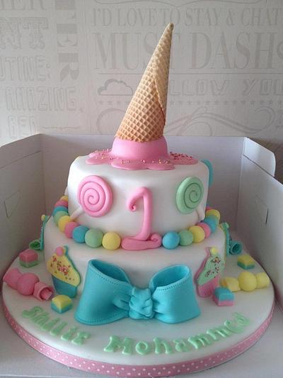 Sweet treat Birthday cake - Cake by The Princess & The Cupcake