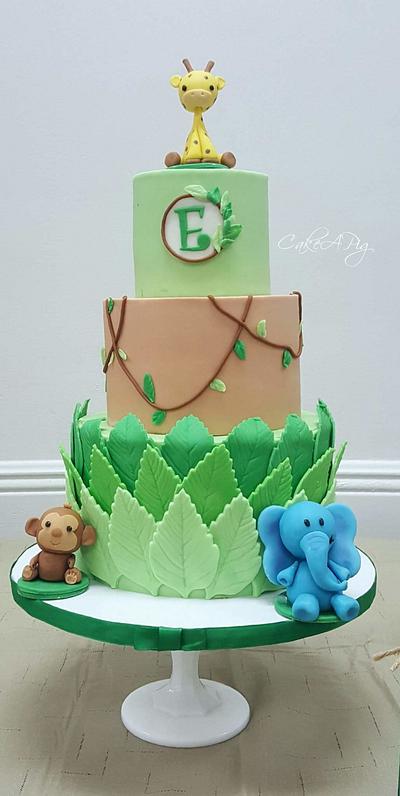 Jungle cake  - Cake by CakeAPig