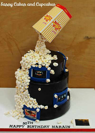 Gravity Defying Popcorn cake - Cake by Sassy Cakes and Cupcakes (Anna)