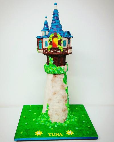 Tangled Tower Cake - Cake by Le Monde de Kita