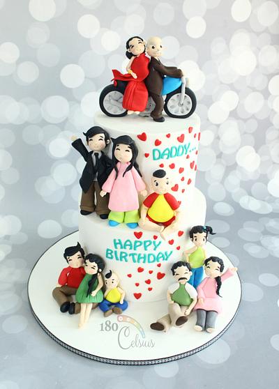 Happy Family - Cake by Joonie Tan