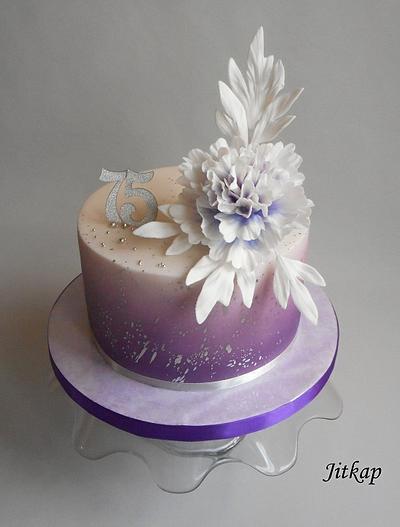 Birthday peony cake - Cake by Jitkap