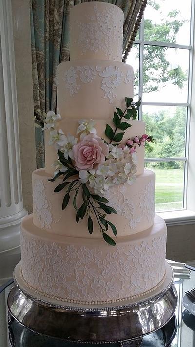 Alexander/Marcantuono Wedding Cake - Cake by Beverly Brown