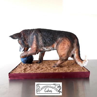 Arco the German Shepherd  - Cake by Flappergasted Cakes