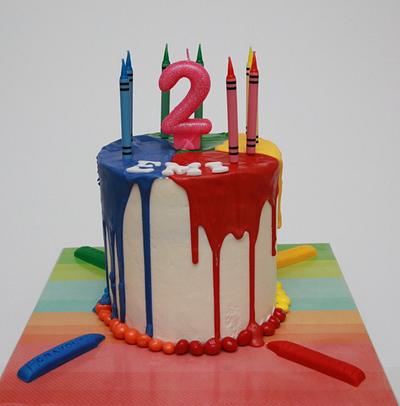 Crayola themed cake - Cake by Ann