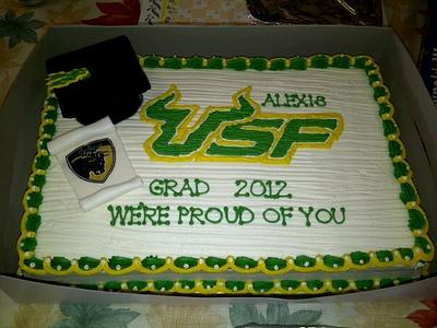 USF Graduation Cake - Cake by caymancake