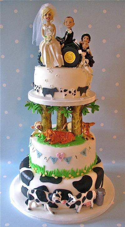  Jimmy's Farm wedding cake - Cake by Lynette Horner