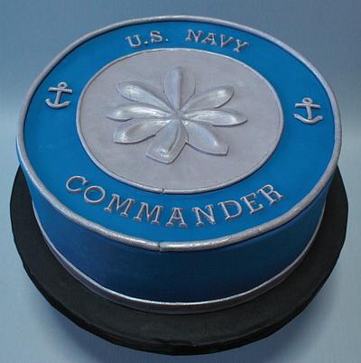 Navy Commander  - Cake by Anchored in Cake