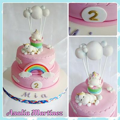 Unicornios bebés - Cake by Analía Martínez