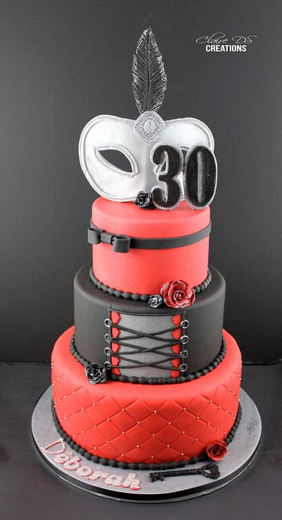 Cake inspired 50 Shades of grey - Cake by Claire DS CREATIONS