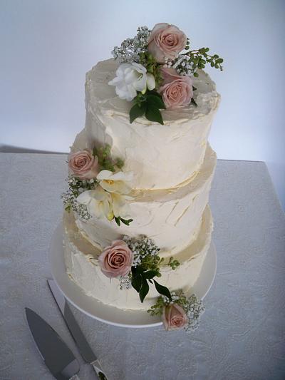 vintage wedding cake - Cake by elisabethscakes