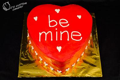 Be Mine- Valentine's Day Heart Cake - Cake by Jenn