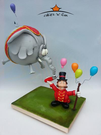 Dimbo de floating elephant - Cake by Dirk Luchtmeijer