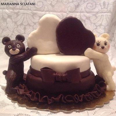 Teddy bears in love - Cake by Marianna Sclafani