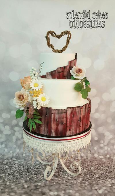 Wooden cake  - Cake by Reham 