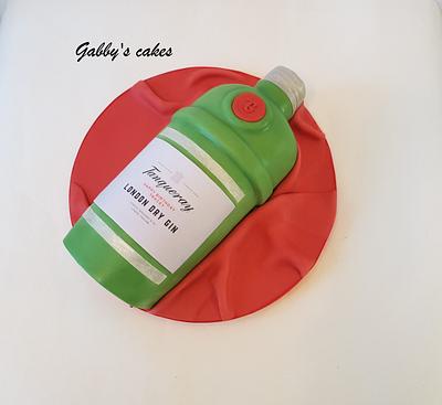 Tanqueray gin bottle ... - Cake by Gabby's cakes