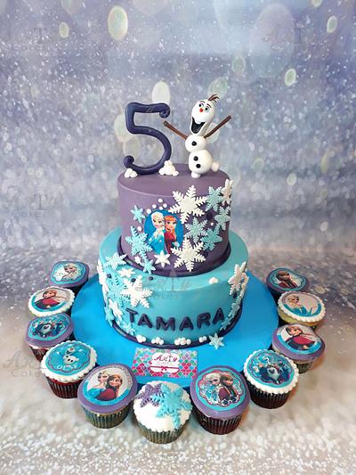 Olaf cake (frozen) by Arty Cakes  - Cake by Arty cakes