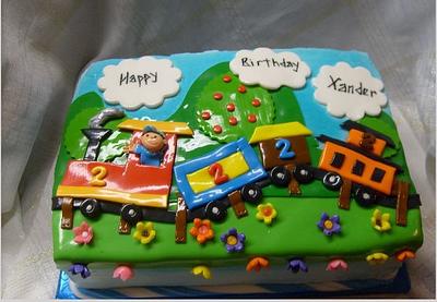 Xander's Train - Cake by Pamela