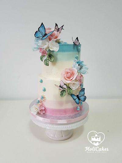 Butterflies - Cake by MOLI Cakes
