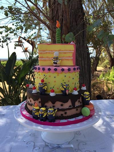 Minion Madness! - Cake by The Painted Cake
