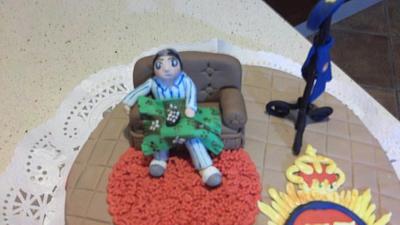 policia jubilado - Cake by las tartas de Dulcinea Zuccherona