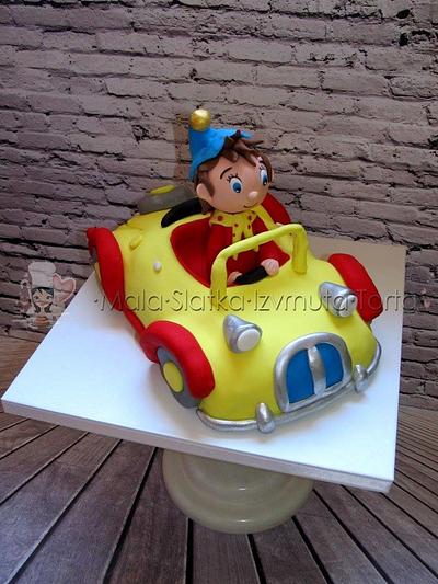 Noddy in car - Cake by tweetylina