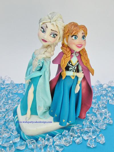 Frozen - Elsa and Anna - Cake by Maria  Teresa Perez