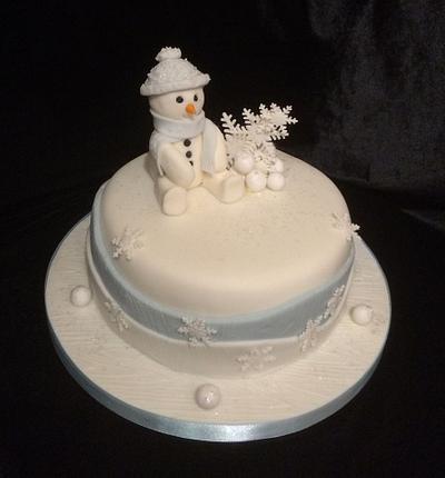 Snowman Christmas Cake - Cake by mitch357