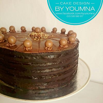 Chocolate cake  - Cake by Cake design by youmna 