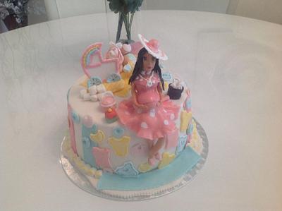 Baby shower cake - Cake by Malika