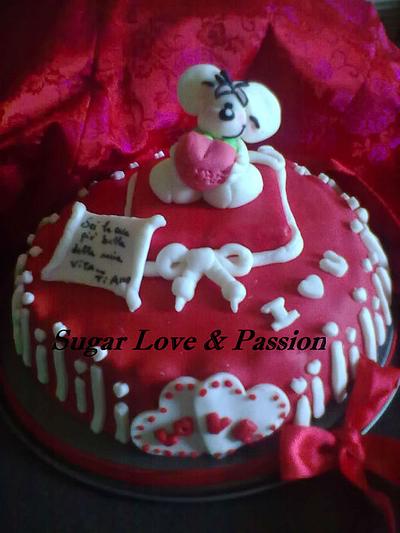 diddl in love - Cake by Mary Ciaramella (Sugar Love & Passion)