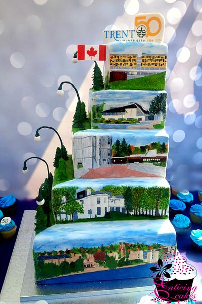 Celebrating 50 Years of Trent University - Cake by Enticing Cakes Inc.