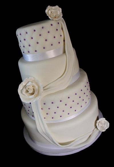 White Wedding Cake  - Cake by Jewell Coleman