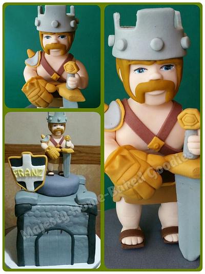 Clash of Clans - The Barbarian King - Cake by majestyhomebaker