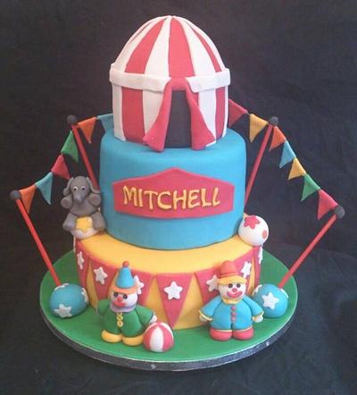 clown circus  - Cake by tasha kelly