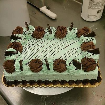 Mint Chocolate Chip Cake - Cake by Allyson Thornley 